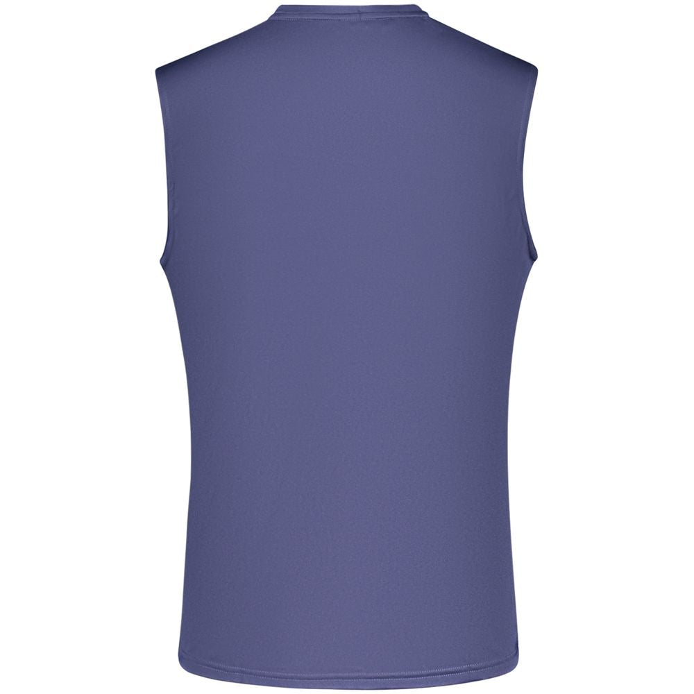 Nike Blue Polyester Men's Tank Top with Dri-FIT Technology