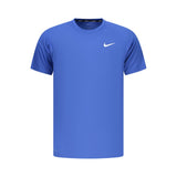 Nike Blue Polyester Men's T-Shirt with Dri-FIT Technology