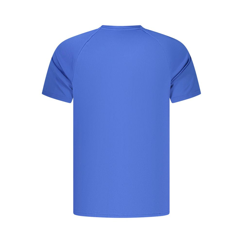 Nike Blue Polyester Men's T-Shirt with Dri-FIT Technology