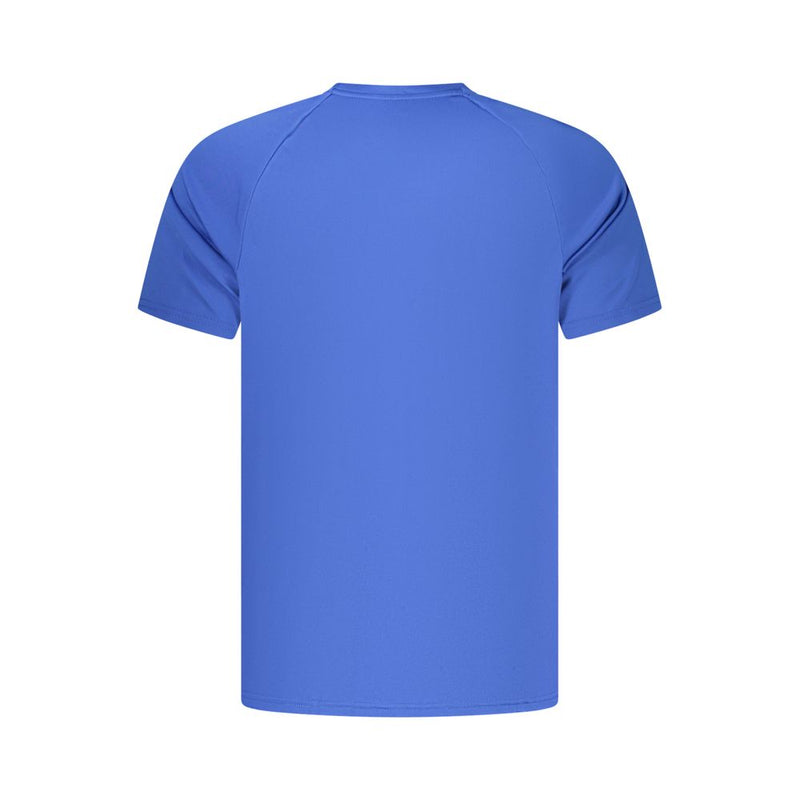 Nike Blue Polyester Men's T-Shirt with Dri-FIT Technology