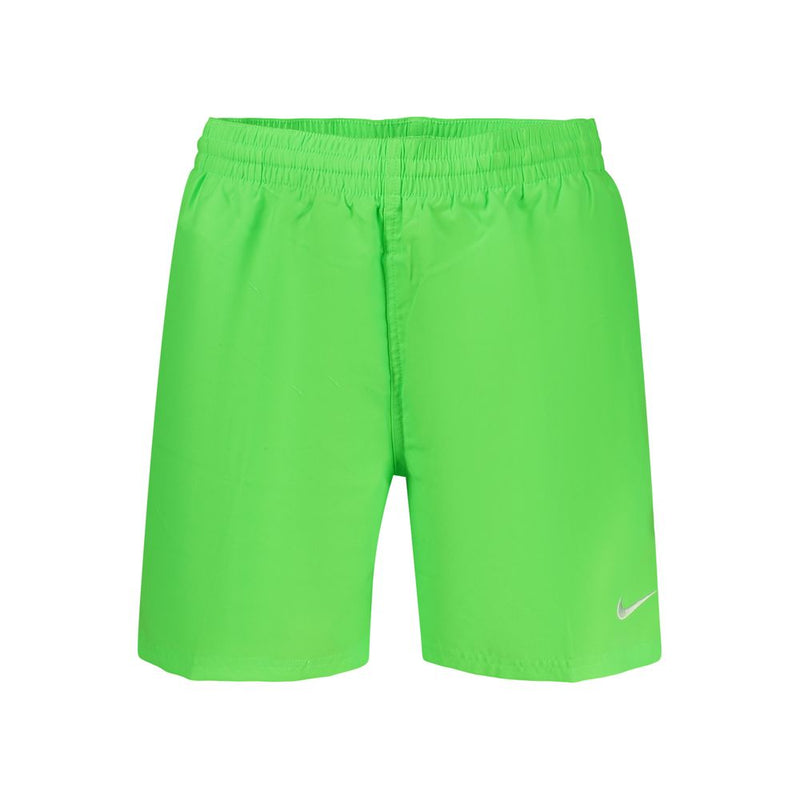 Nike Green Polyester Men's Swim Boxer - Sporty Swimwear