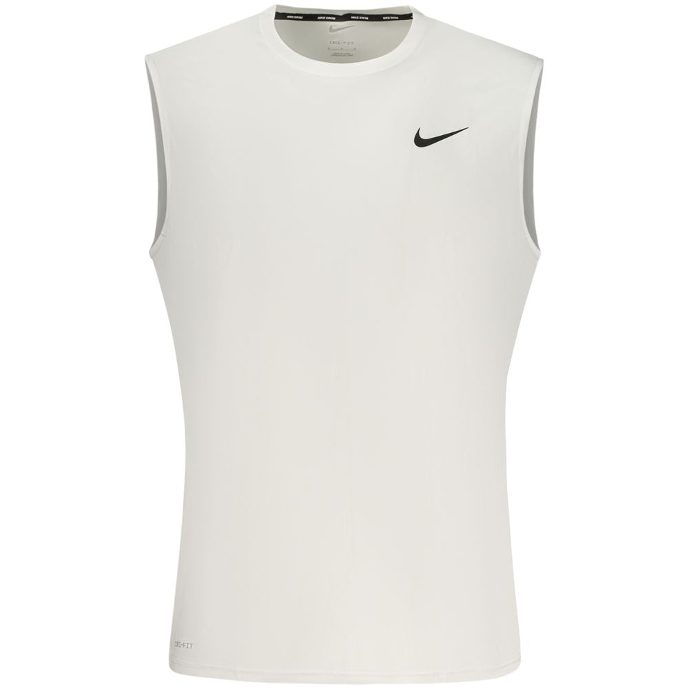 Nike White Polyester Men's Tank Top - Stylish Activewear