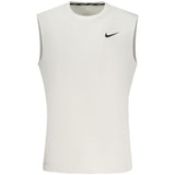Nike White Polyester Men's Tank Top - Stylish Activewear