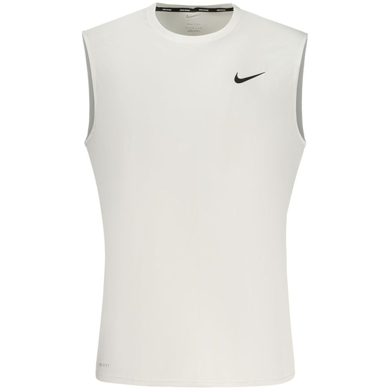 Nike White Polyester Men's Tank Top - Stylish Activewear