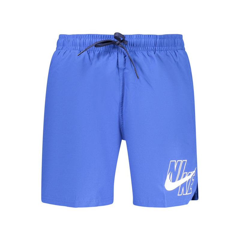 Nike Blue Polyester Men's Swim Boxers - Stylish Swimwear