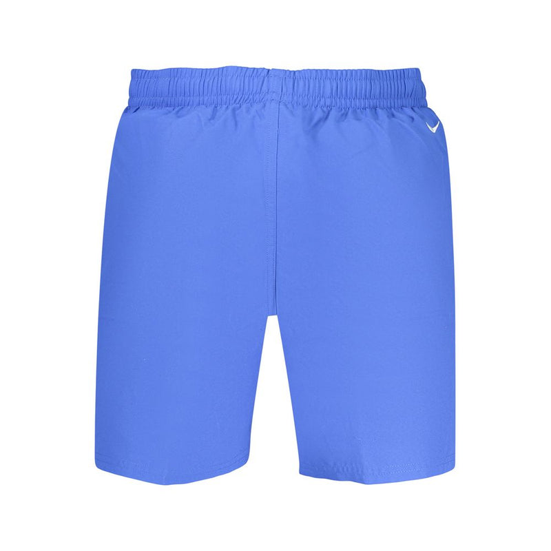 Nike Blue Polyester Men's Swim Boxers - Stylish Swimwear