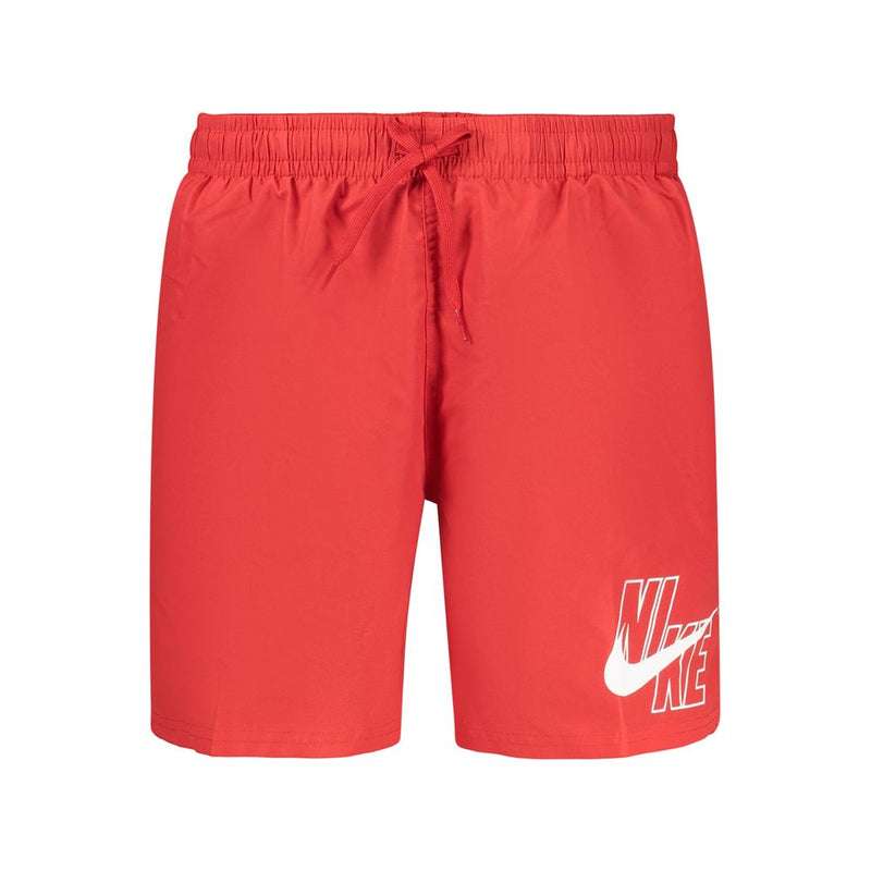 Nike Red Polyester Men's Swim Boxers for Ultimate Comfort