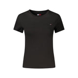 Tommy Hilfiger Black Cotton Women's T-Shirt - Stylish & Comfortable
