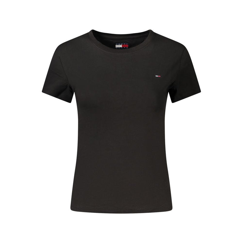 Tommy Hilfiger Black Cotton Women's T-Shirt