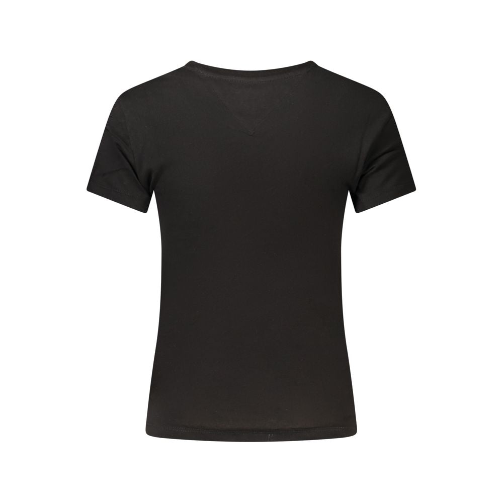 Tommy Hilfiger Black Cotton Women's T-Shirt - Stylish & Comfortable