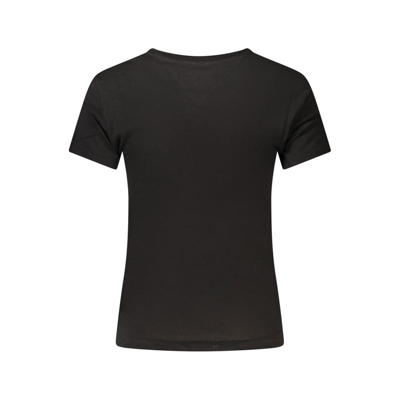 Tommy Hilfiger Black Cotton Women's T-Shirt