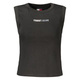 Tommy Hilfiger Black Cotton Women's Tank Top - Stylish & Sustainable