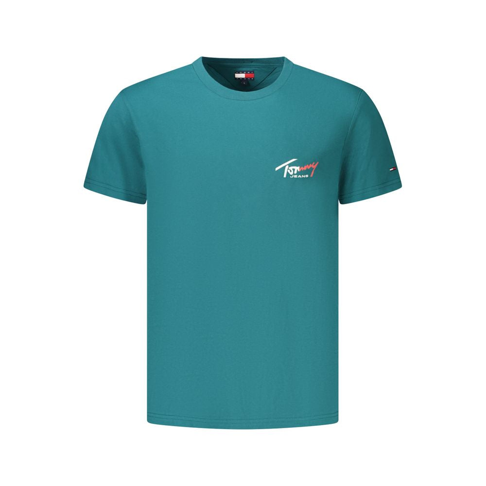 Tommy Hilfiger T-Shirt en Coton Vert pour Homme