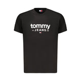 Tommy Hilfiger Black Cotton Mens T-Shirt