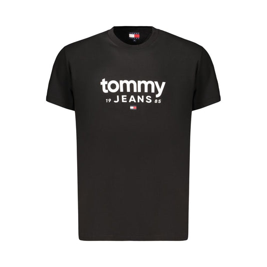 Tommy Hilfiger Black Cotton Men's T-Shirt