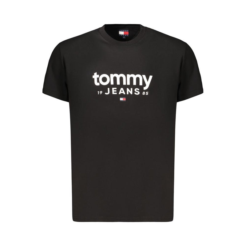 Tommy Hilfiger Black Cotton Mens T-Shirt
