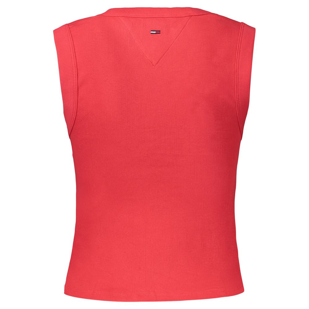 Tommy Hilfiger Red Cotton Women's Tank Top