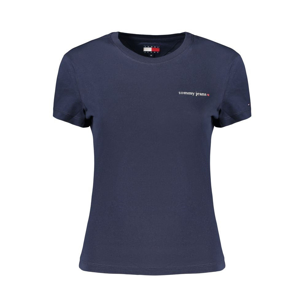 Tommy Hilfiger T-Shirt Femme en Coton Bleu - Élégante et Confortable