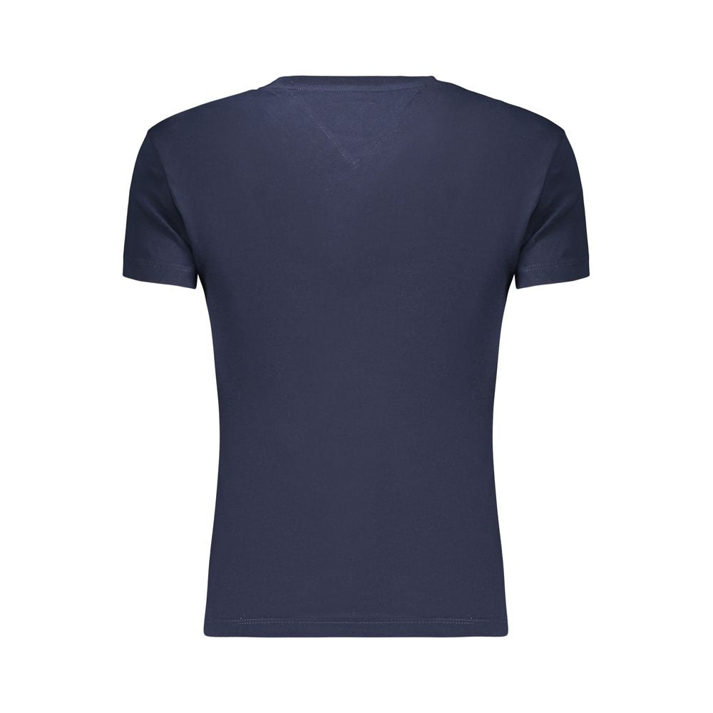 Tommy Hilfiger T-Shirt Femme en Coton Bleu - Élégante et Confortable