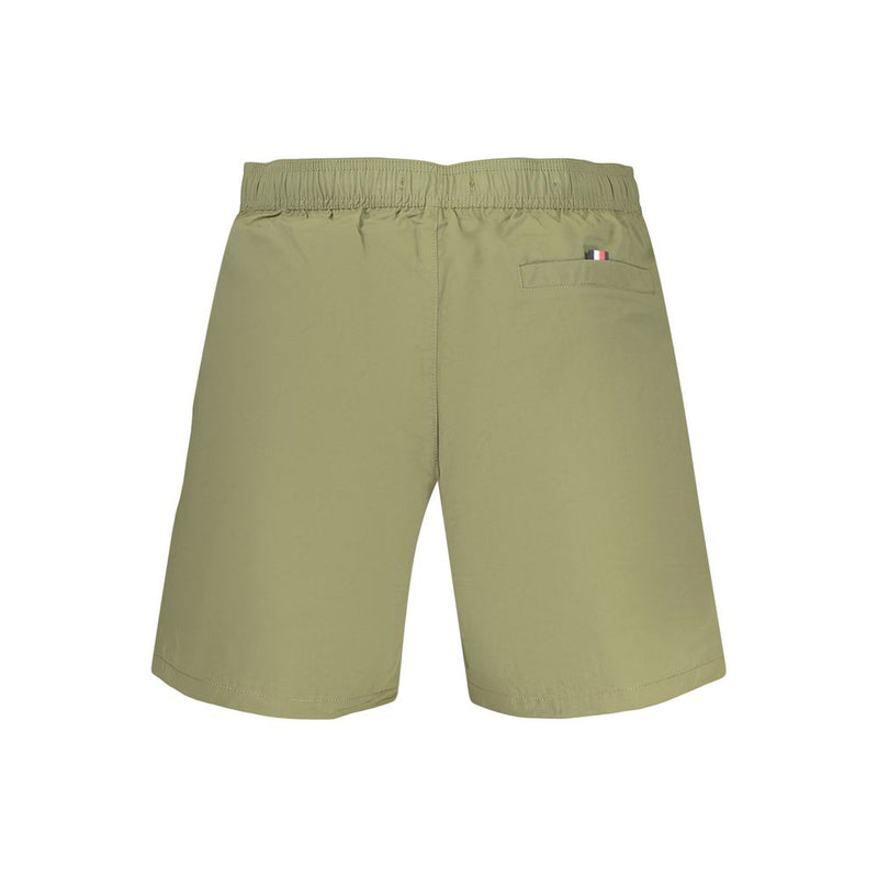 Tommy Hilfiger Green Polyester Men's Swim Boxer Shorts