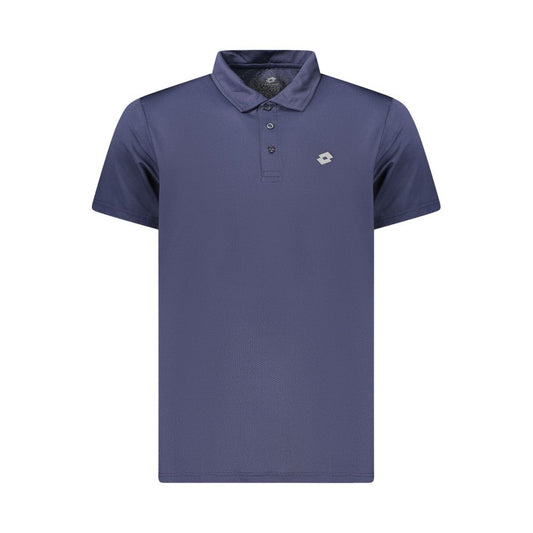Lotto Blue Polyester Polo Shirt - Stylish & Comfortable