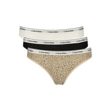 Calvin Klein Black Cotton Women's Bikini Bottoms