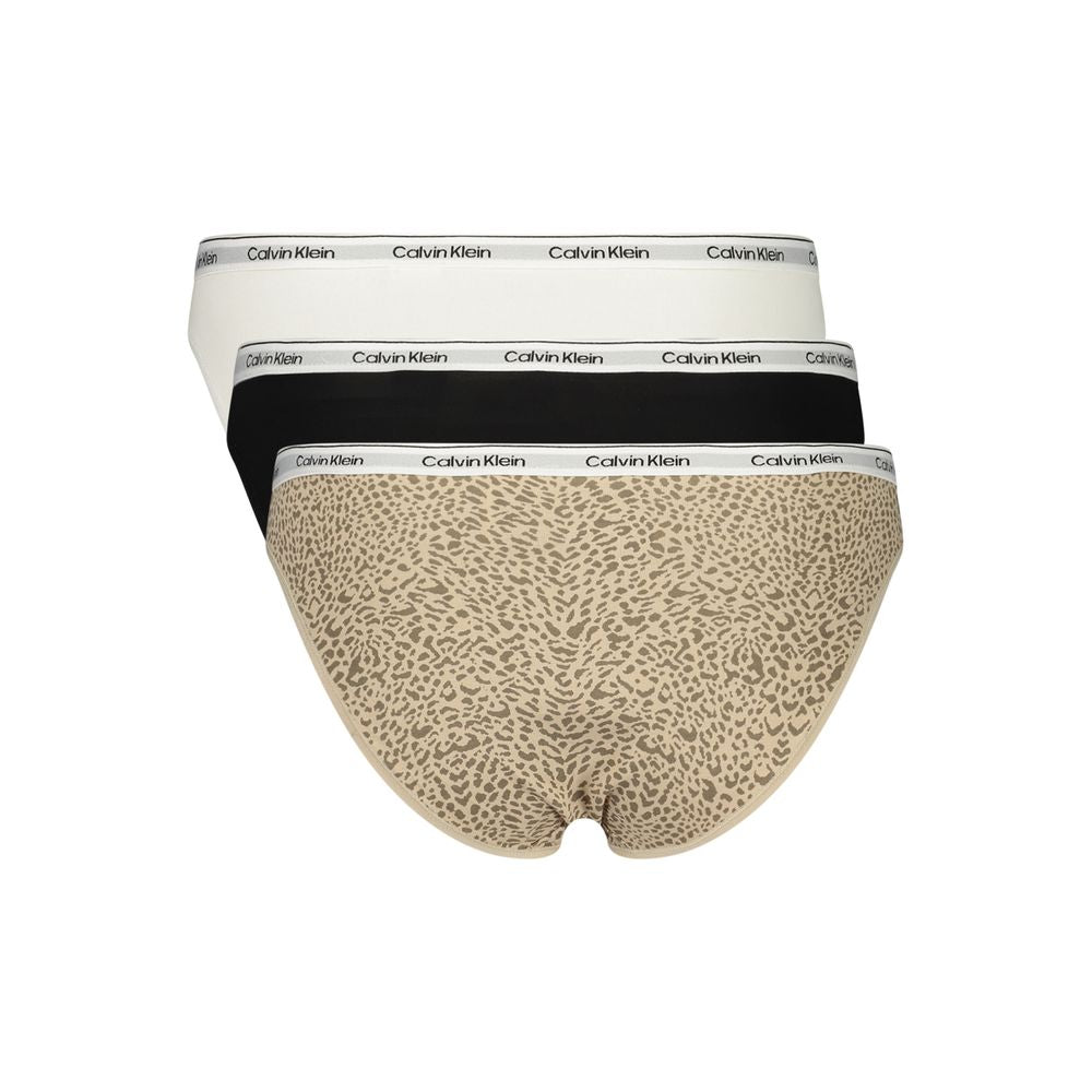 Calvin Klein Black Cotton Women's Bikini Bottoms