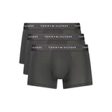 Tommy Hilfiger Black Polyester Men's Boxer Shorts Tri Pack