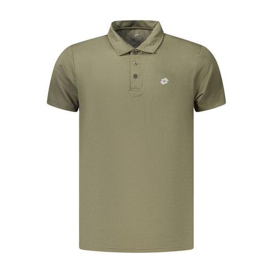 Lotto Green Polyester Polo Shirt for Men