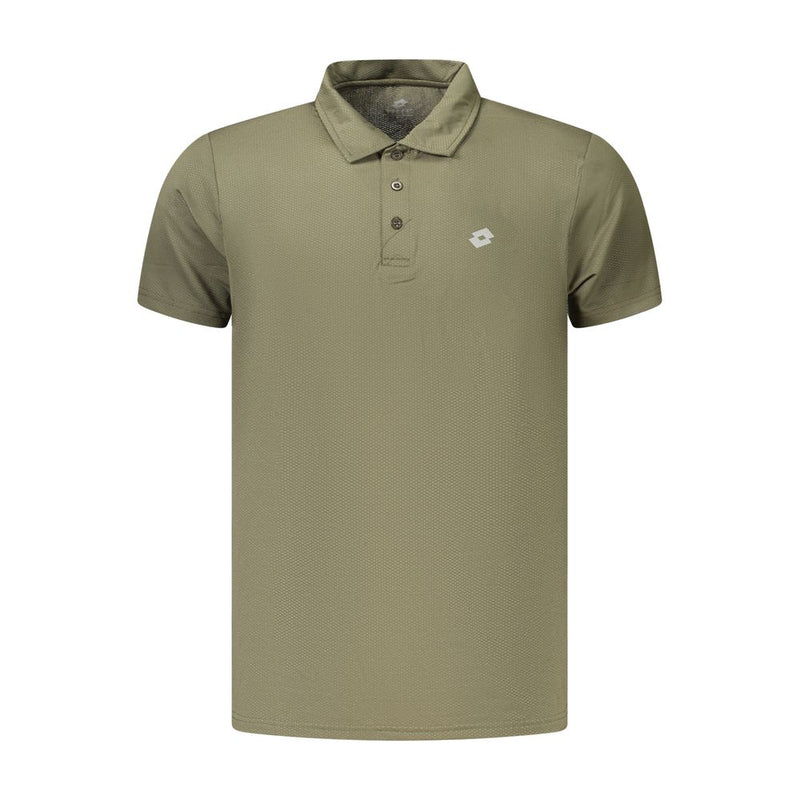 Lotto Green Polyester Polo Shirt for Men