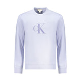 Calvin Klein Purple Cotton Sweatshirt - Classic Fit Crew Neck