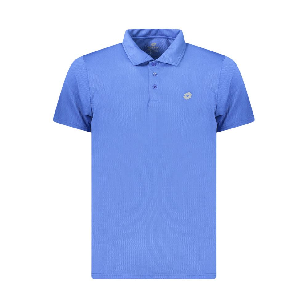 Lotto Blue Polyester Polo Shirt - Comfort and Style Combined