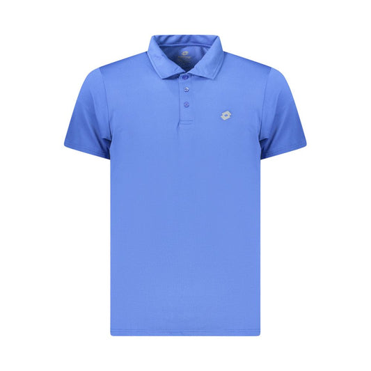 Lotto Blue Polyester Polo Shirt for Men