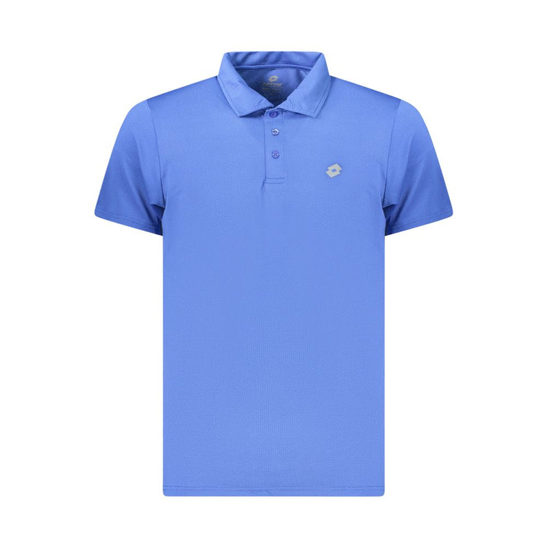 Lotto Blue Polyester Polo Shirt - Comfort and Style Combined