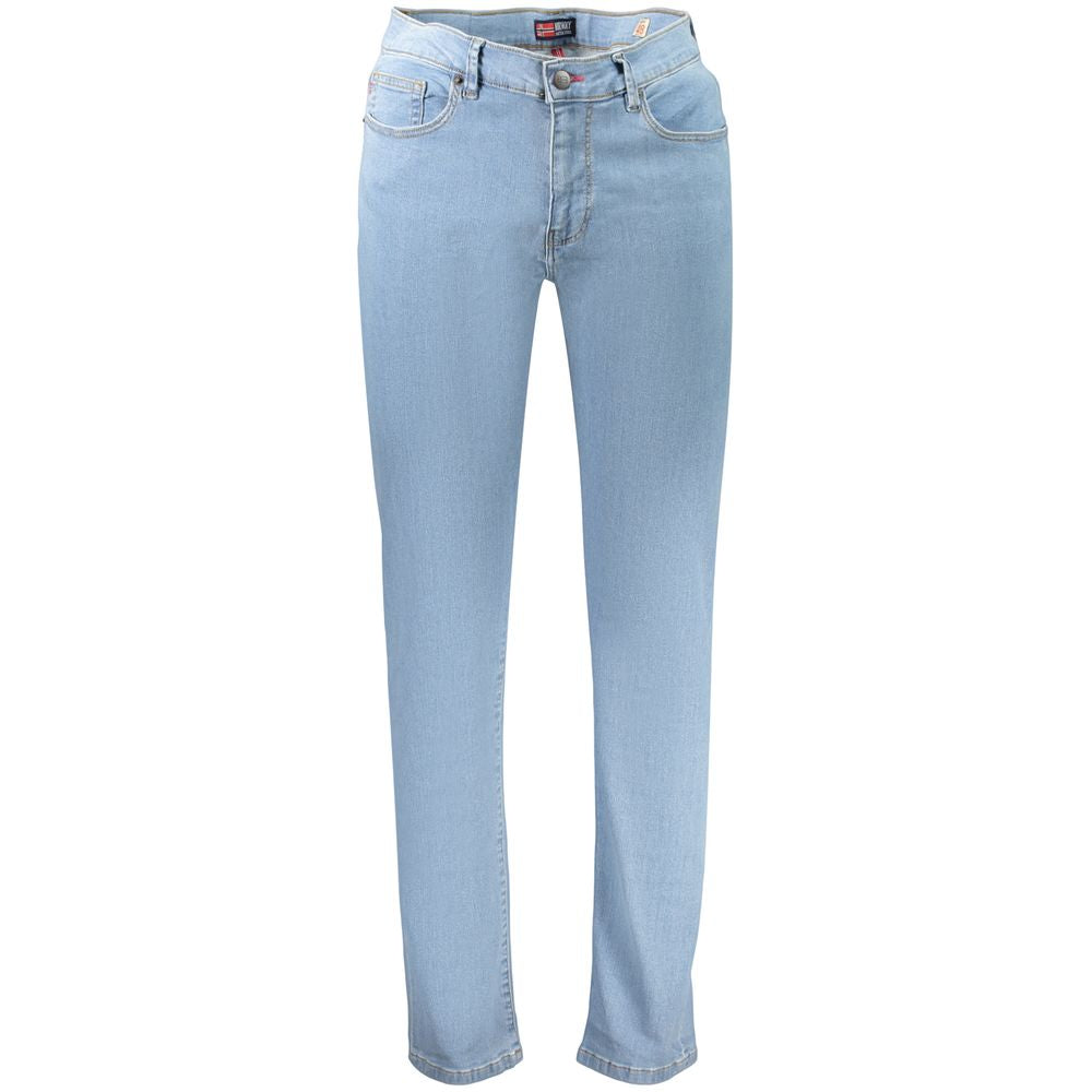 Norway 1963 Blue Cotton Jeans Denim - Regular Fit