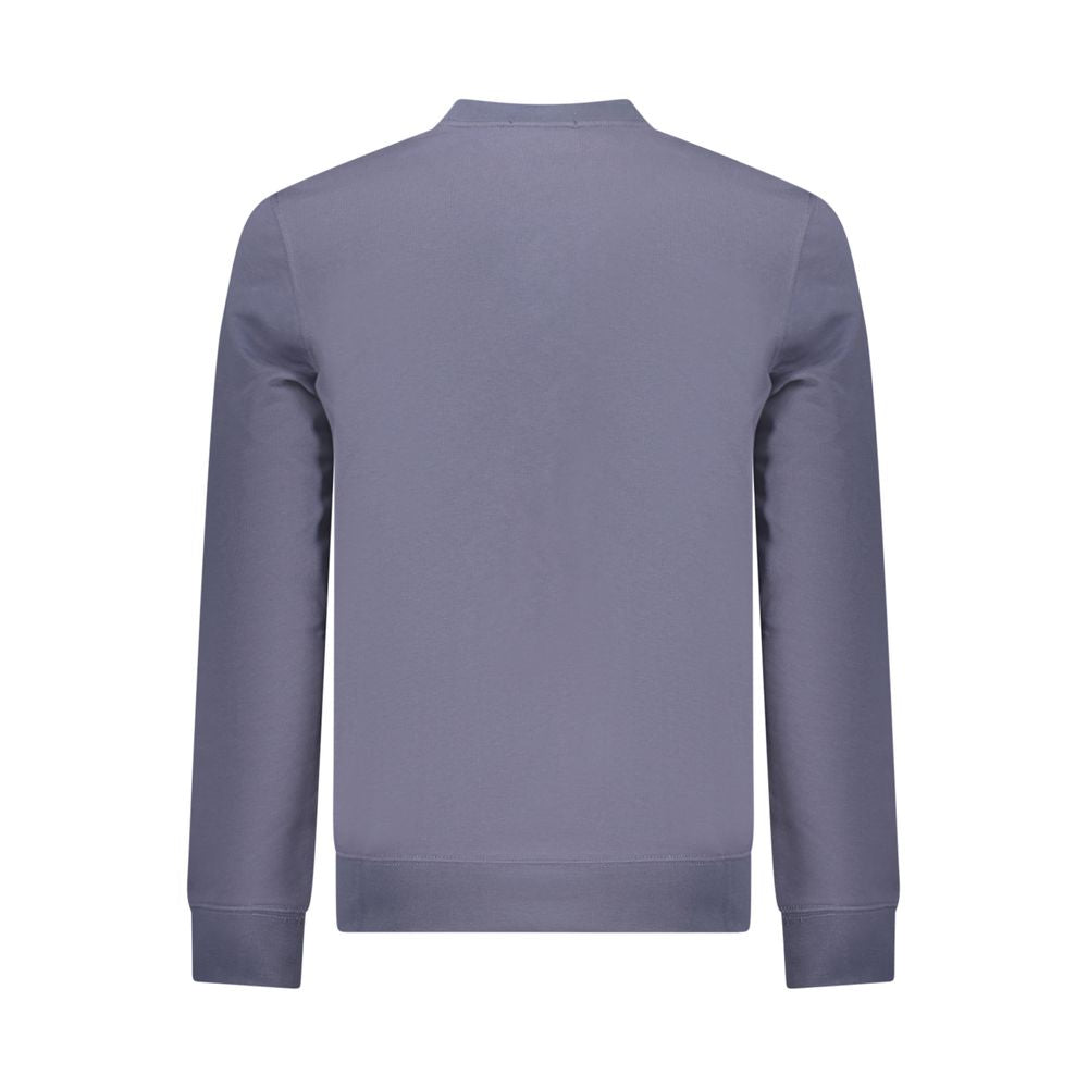 Calvin Klein Blue Cotton Sweatshirt - Classic Fit Crew Neck
