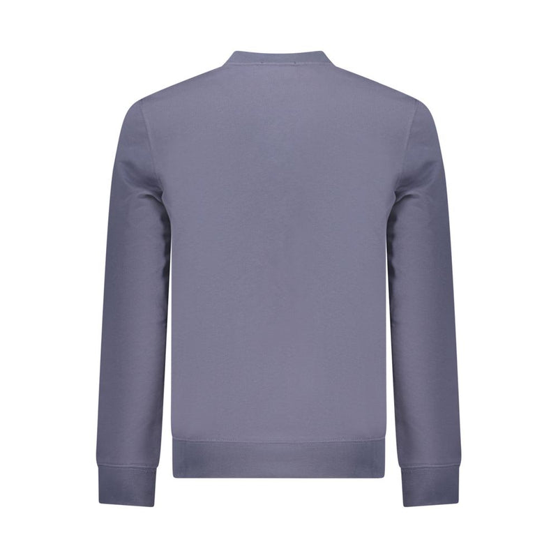 Calvin Klein Blue Cotton Sweatshirt - Classic Fit Crew Neck