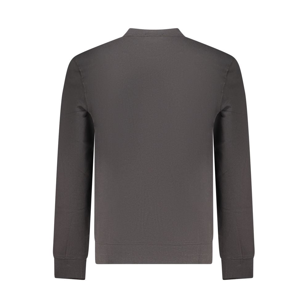 Calvin Klein Black Cotton Sweatshirt - Classic Crew Neck Design