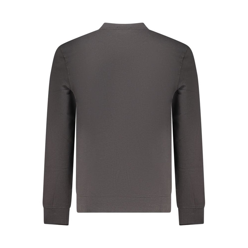 Calvin Klein Black Cotton Sweatshirt - Classic Crew Neck Design