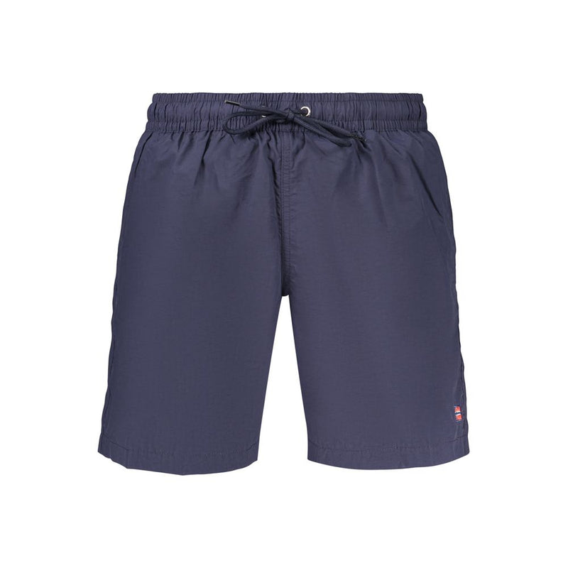 Norway 1963 Blue Polyamide Men's Swim Boxer - Comfort & Style