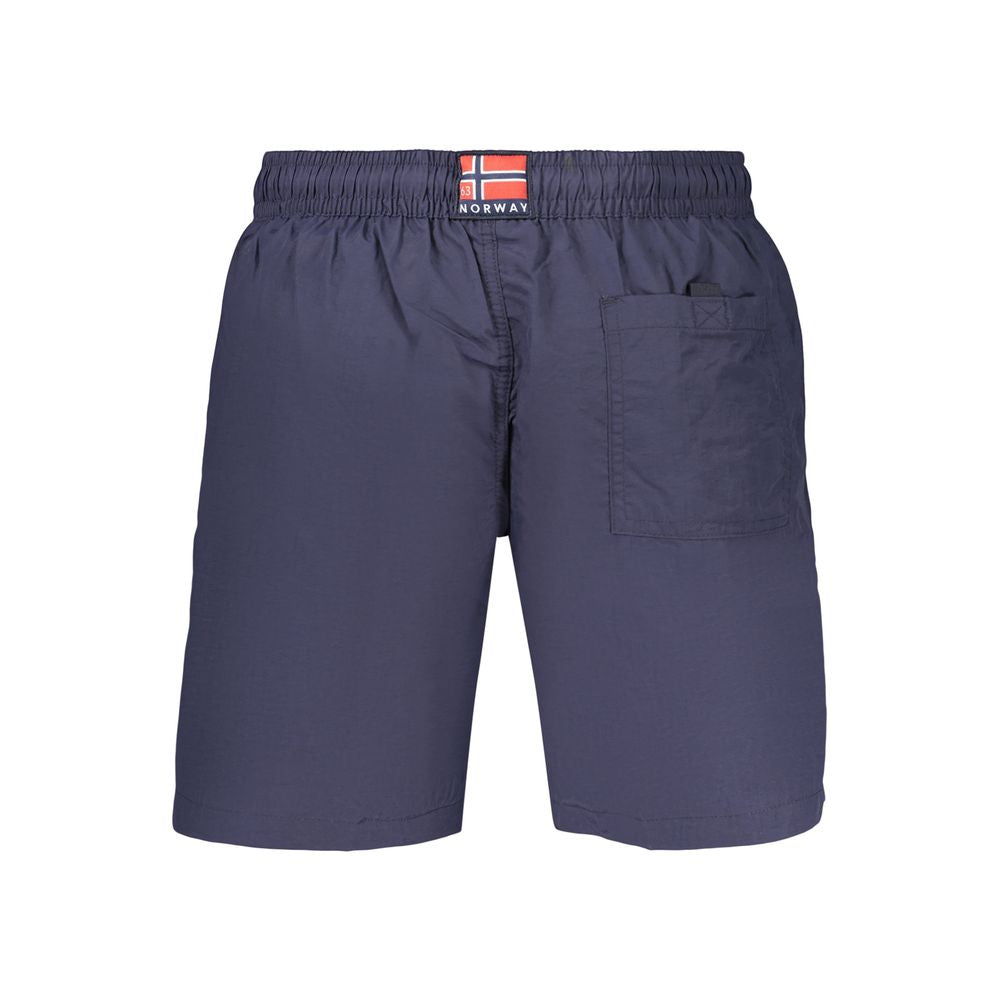 Norway 1963 Blue Polyamide Men's Swim Boxer - Comfort & Style