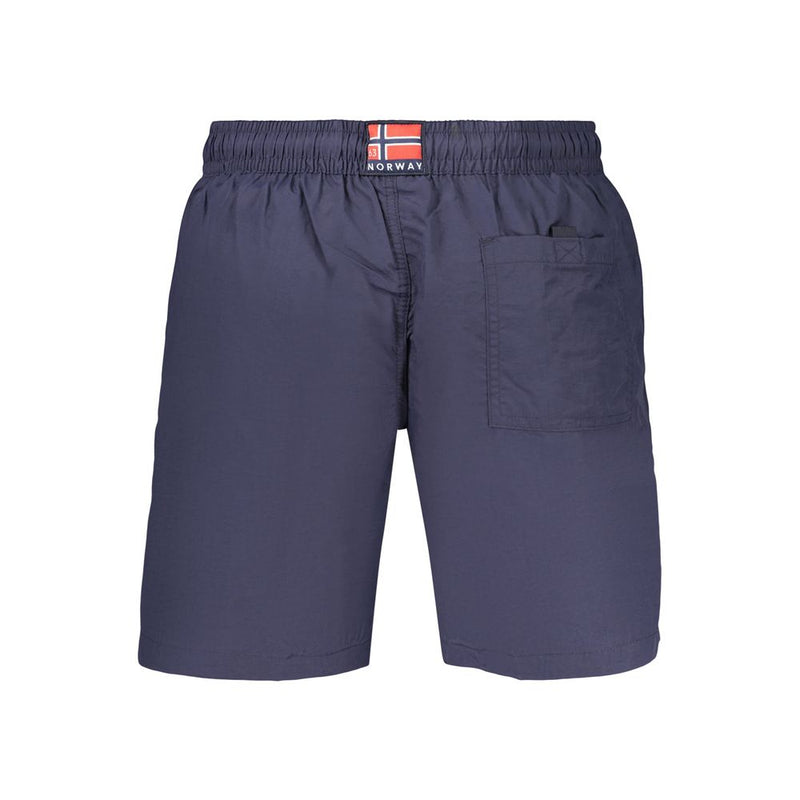 Norway 1963 Blue Polyamide Men's Swim Boxer - Comfort & Style