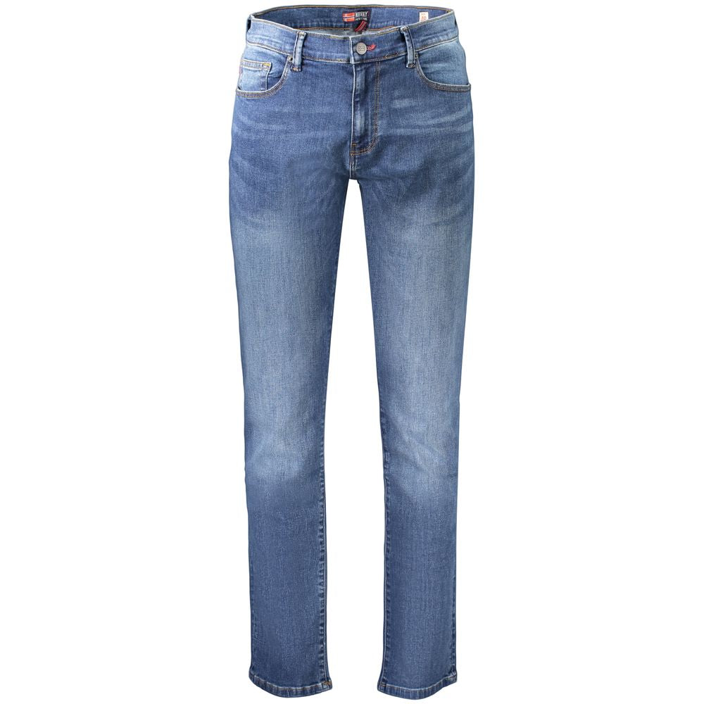 Norway 1963 Blue Cotton Jeans Denim - Regular Fit