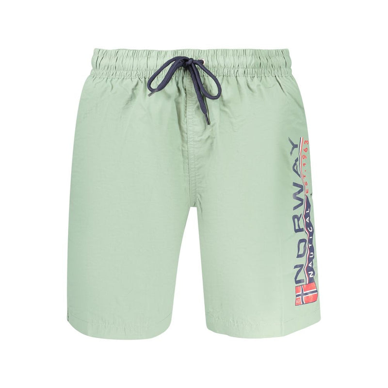 Norway 1963 Green Polyamide Men's Swim Boxers