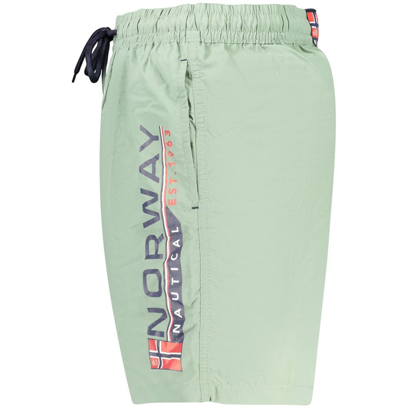 Norway 1963 Green Polyamide Men's Swim Boxers