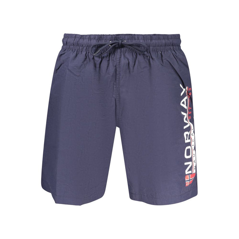 Norway 1963 Blue Polyamide Men's Swim Boxers
