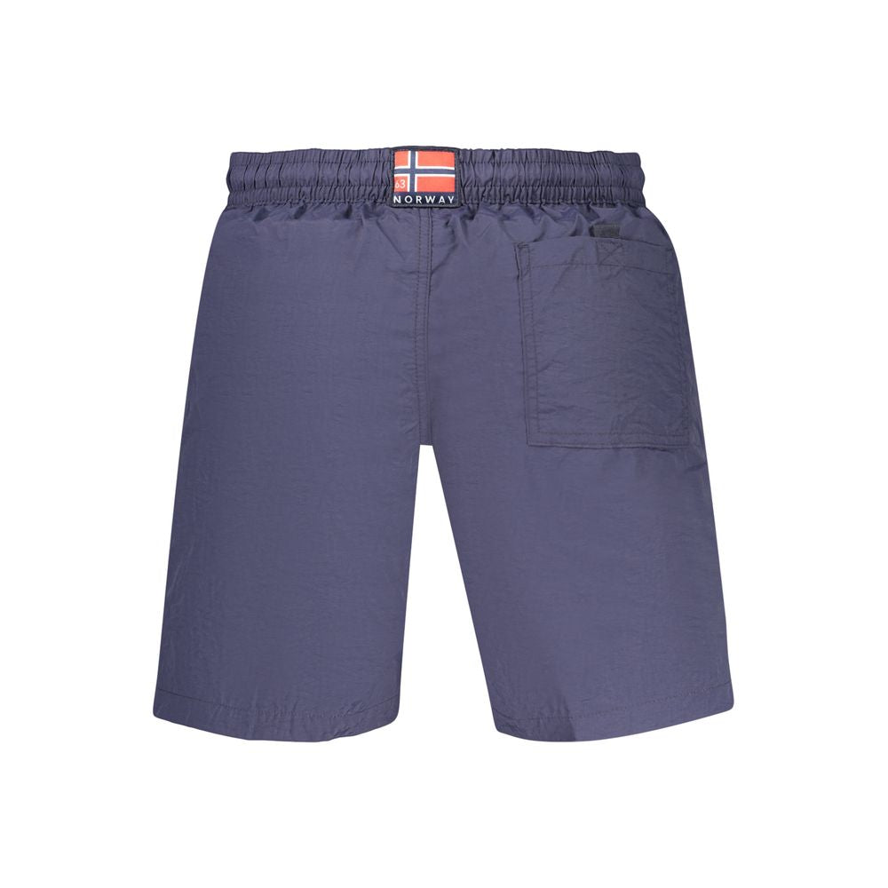 Norway 1963 Blue Polyamide Men's Swim Boxers