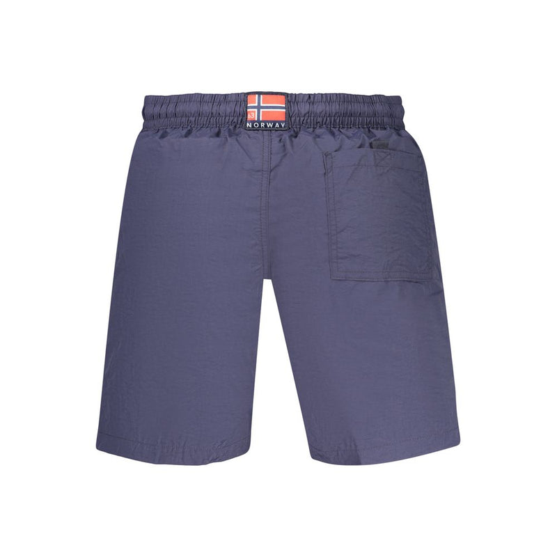 Norway 1963 Blue Polyamide Men's Swim Boxers