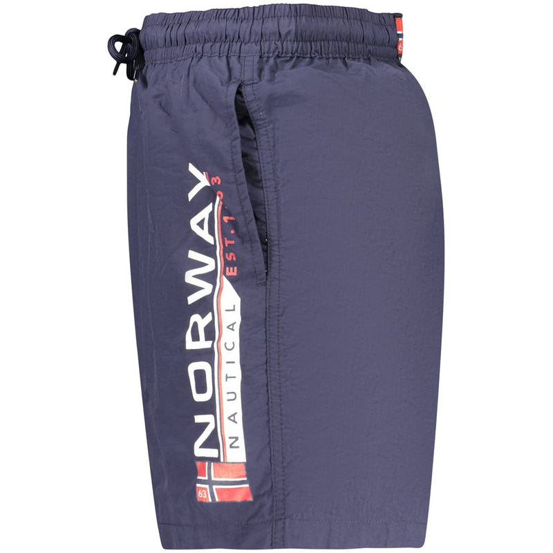 Norway 1963 Blue Polyamide Men's Swim Boxers
