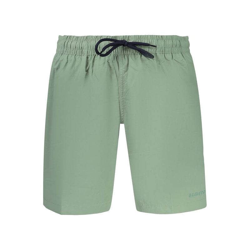 Lotto Green Polyamide Men's Swimwear - Trendy Swim Boxers